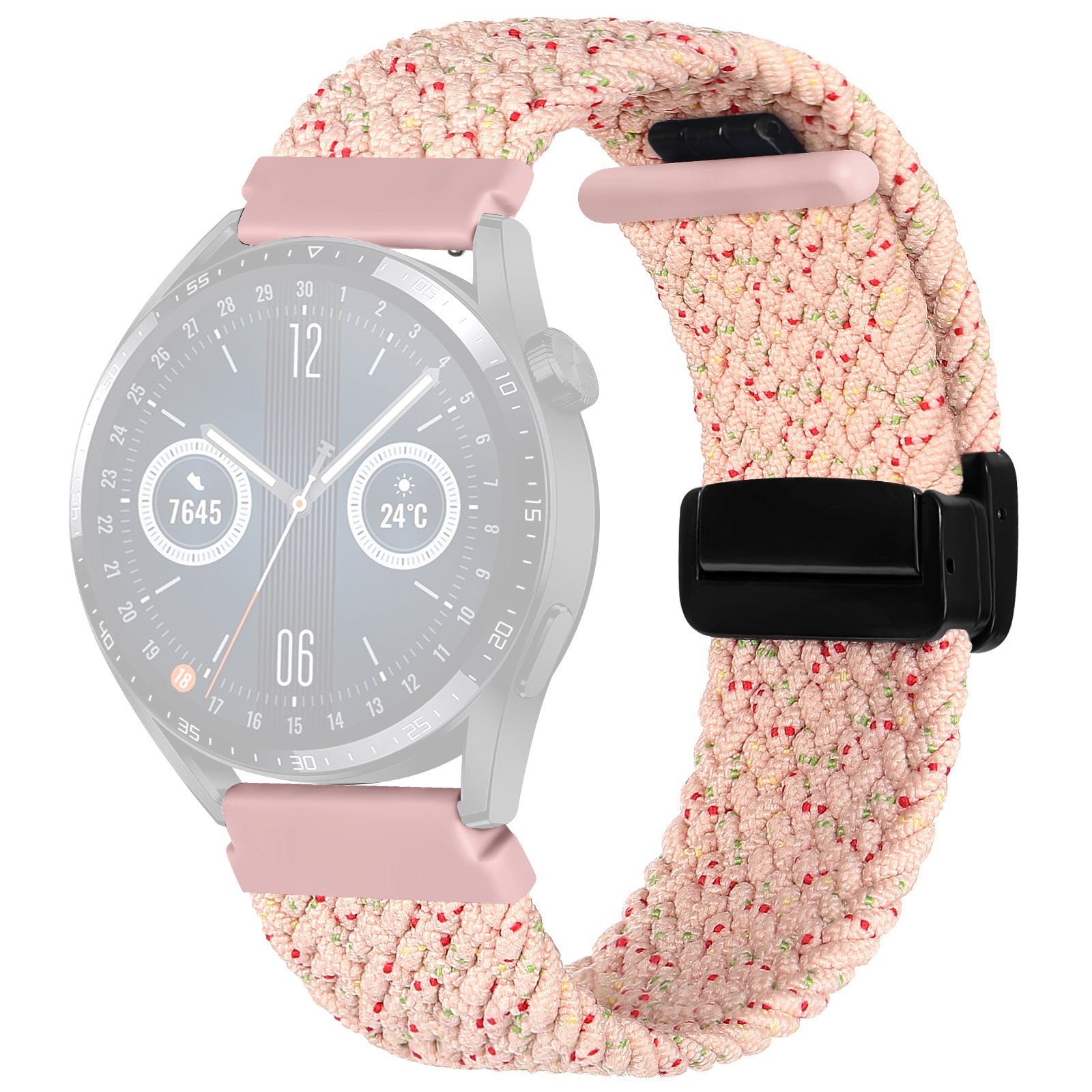 Nylon Watch Bands for Garmin vivomove Trend Style Luxe 20mm Folding Buckle Adjustable Braided Strap Nylon Watch Bands for Garmin vivomove Trend Style Luxe 20mm Folding Buckle Adjustable Braided Strap